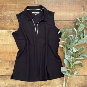 PEBBLE BEACH Sleeveless Dry-Luxe Athletic Top